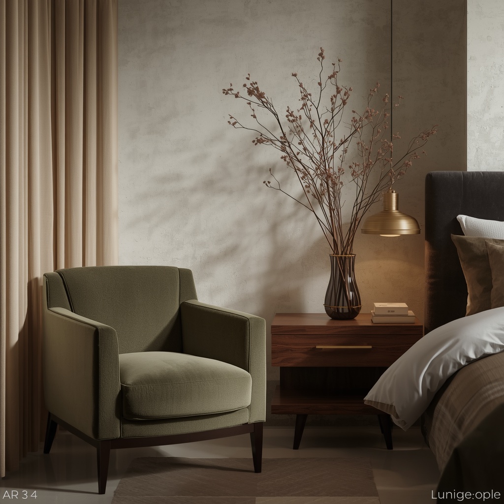 Bedroom vignette